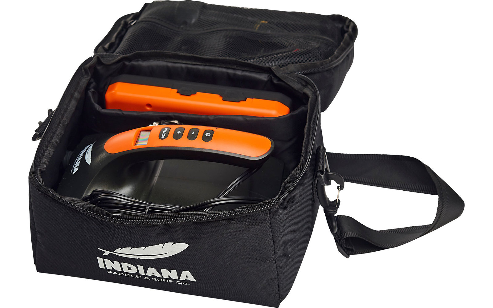 Indiana Family Pack 12'0 aufblasbares Stand Up Paddling-Board inkl. Paddel und Luftpumpe Grau