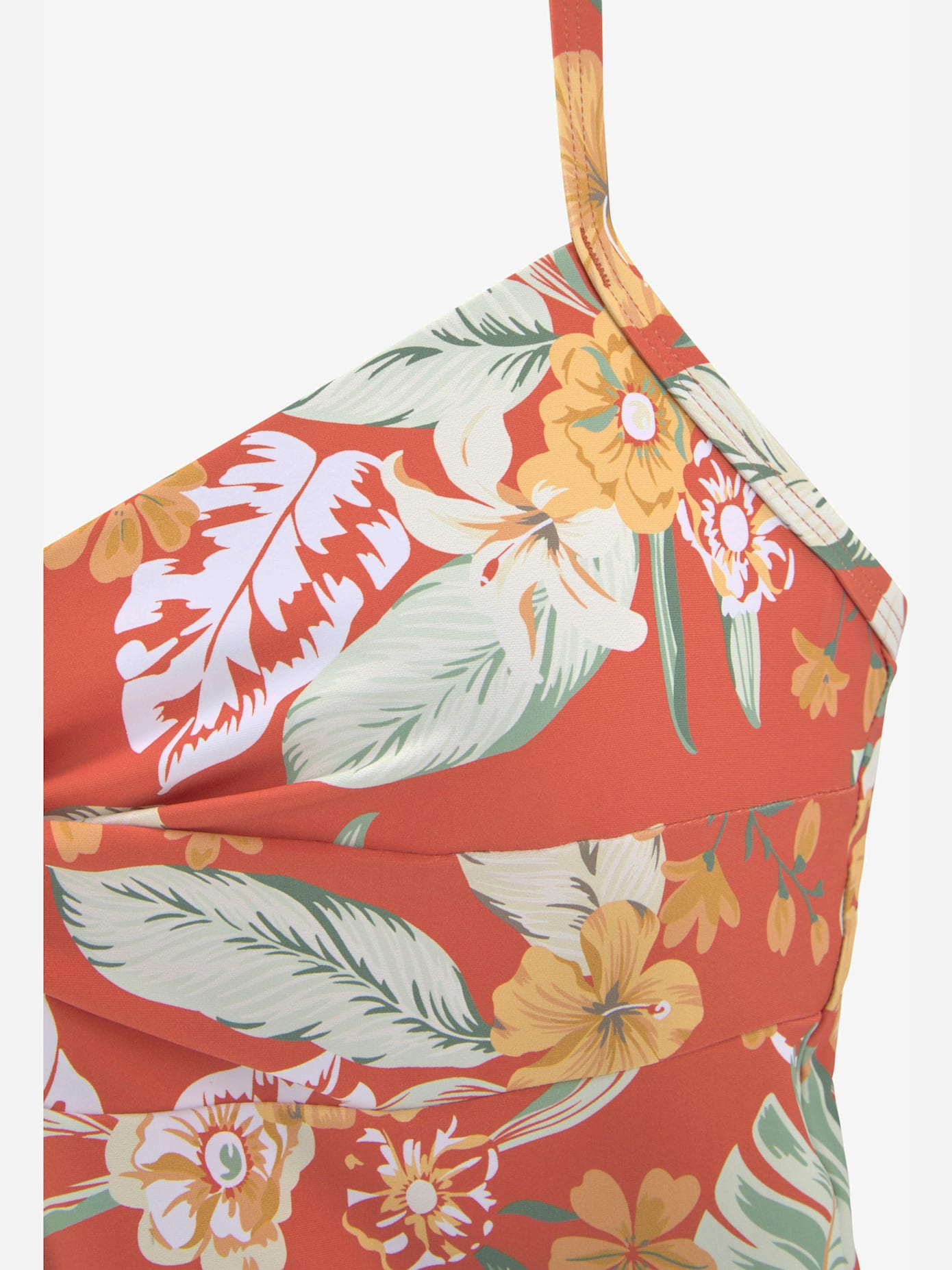 Haut de maillot de bain à armatures imprimé tropical tendance