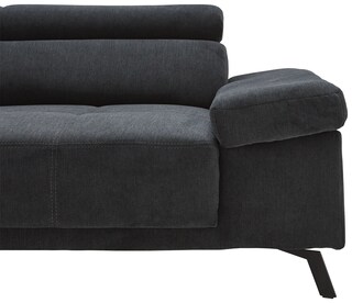 Ecksofa DENIA 192 x 309 cm dunkelgrau