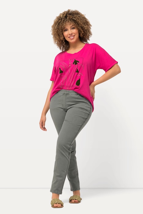 Colorjeans Sienna, Ziernaht, schmales Bein, Elastikbund