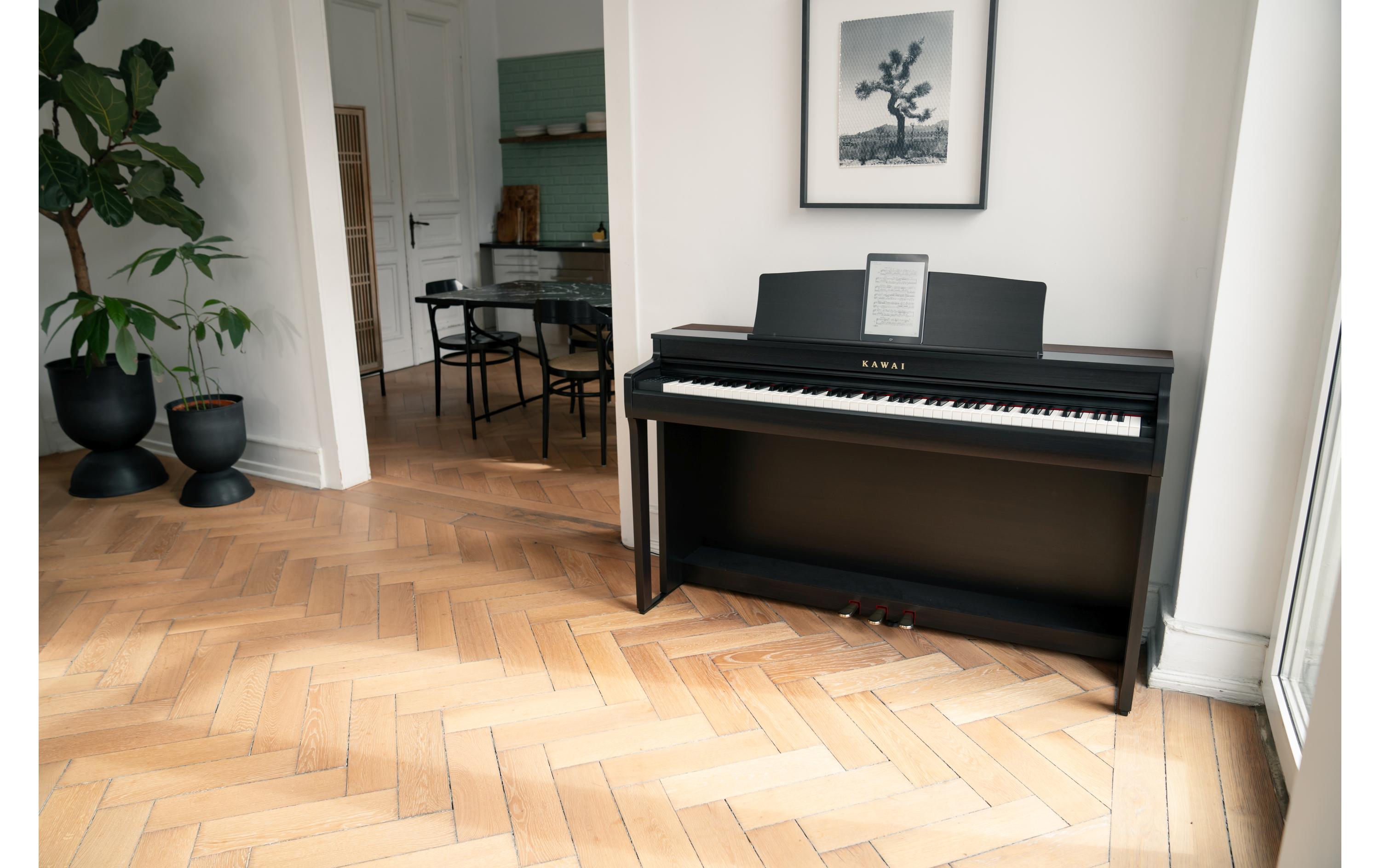E-Piano CN-301 – Rosenholz<br>Digitalpiano mit Bluetooth-MIDI-Konnektivität, USB-Audiofunktionen und Unterstützung für die neuesten Apps