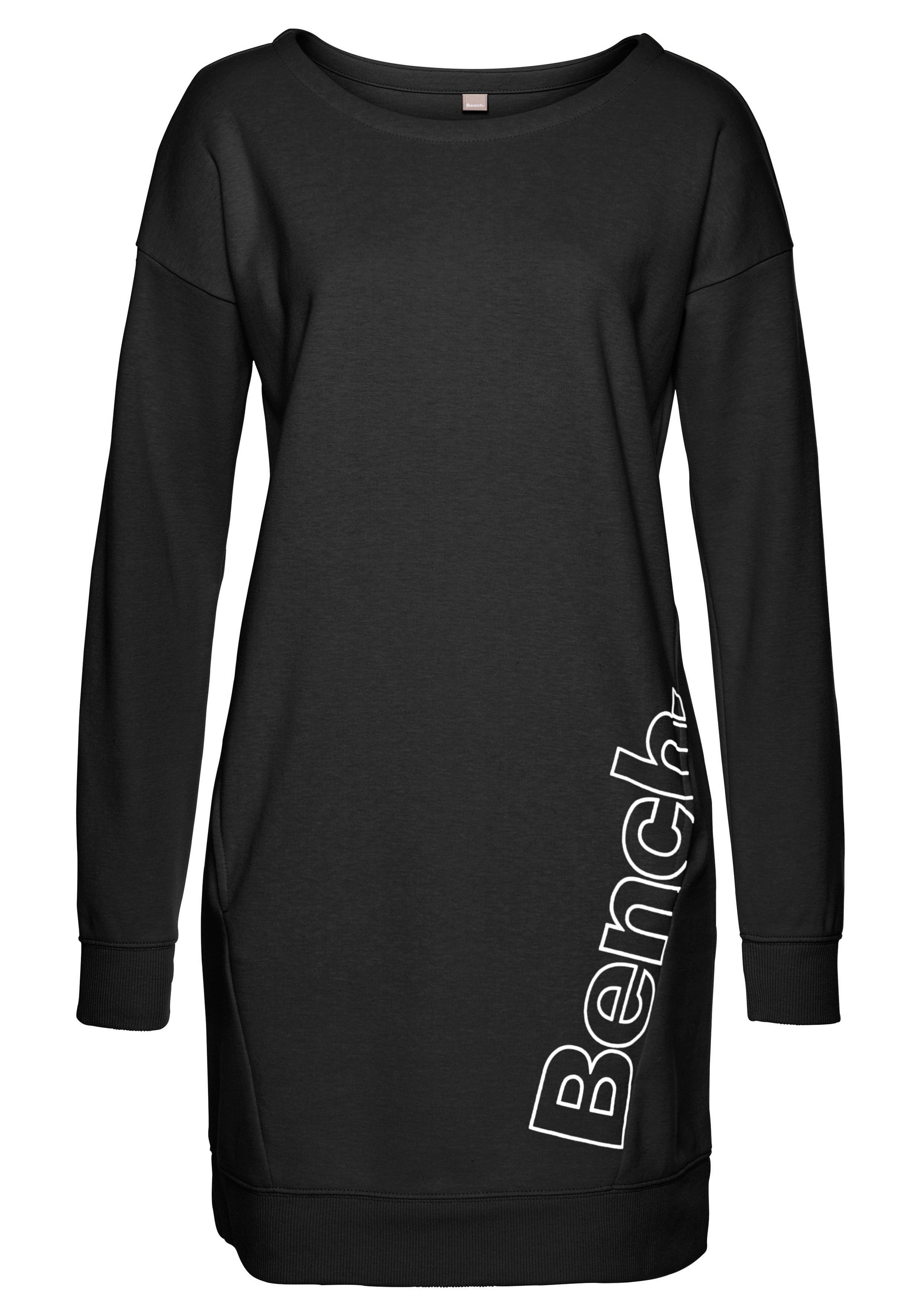 Bench. Loungewear Sweatkleid Eingrifftaschen mit seitlichem Logoprint