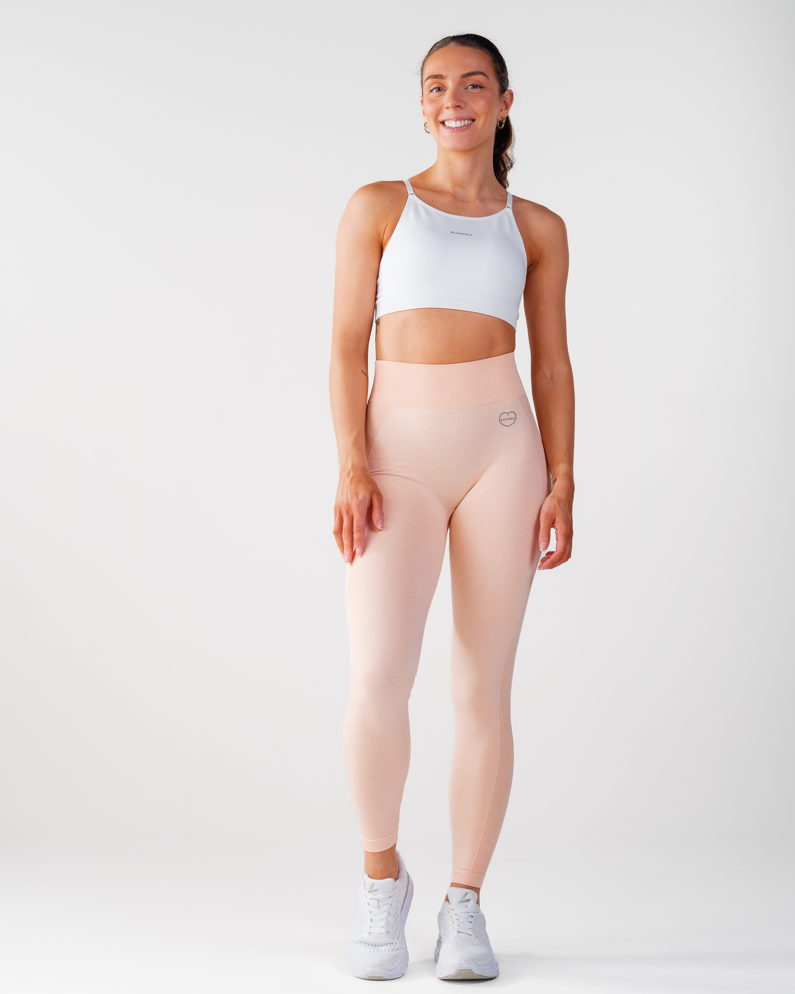 Bumpro Power Up! Tights Peach Melange