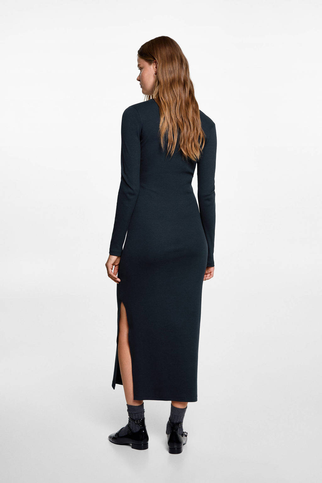 MANGO TEEN maxi jurk marine