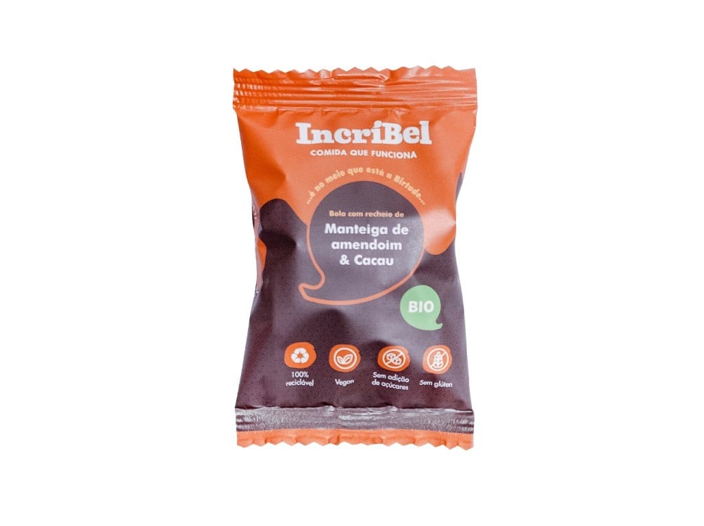 BOLA ENERGÉTICA INCRÍBEL AMENDOIM CACAU 30 G