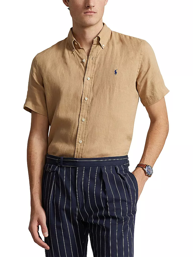 POLO RALPH LAUREN Hemd Costum Fit beige
