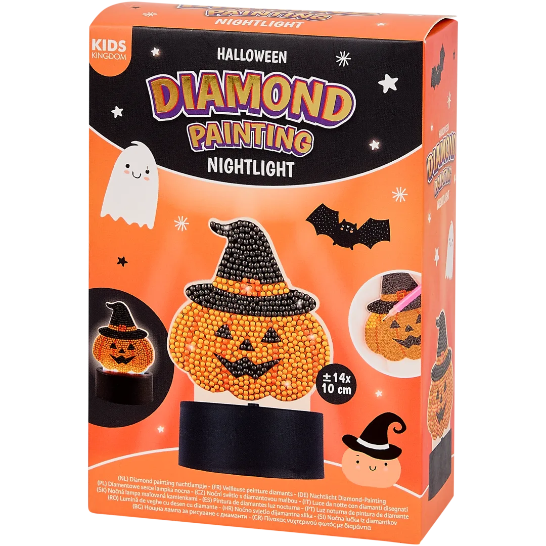Peinture diamant veilleuse Kids Kingdom Halloween