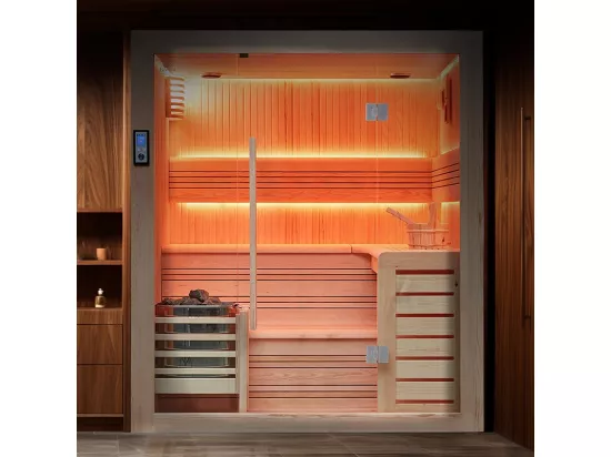 Sauna traditionnel à vapeur Boreal Evasion Baltik - 200x170x210 cm