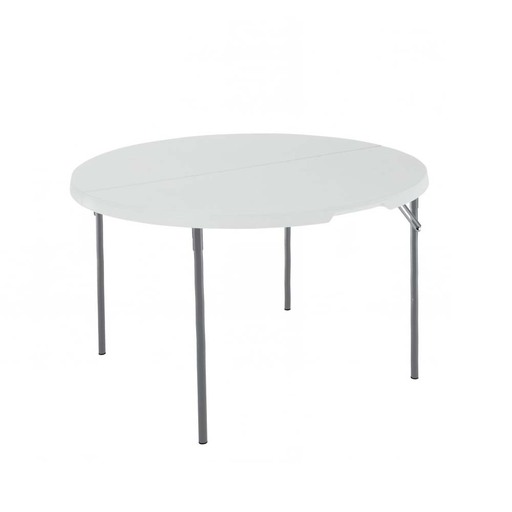 Mesa redonda dobrável Lifetime Ø122 x 74 cm
