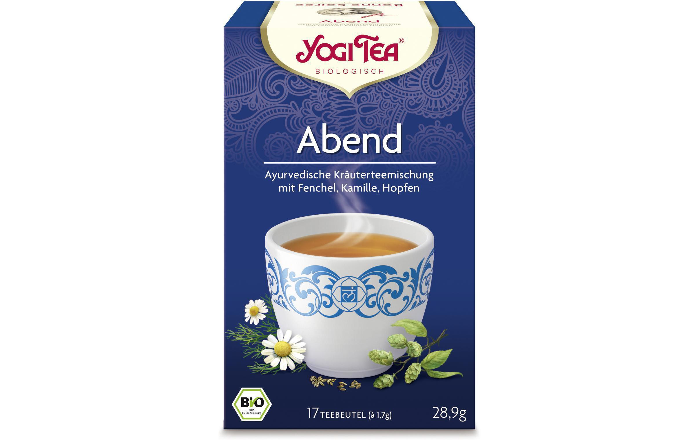 Teebeutel Bio Kräutertee Abend Pack 17 x 1.7 gAyurvedische Kräuter- und Gewürzteemischung