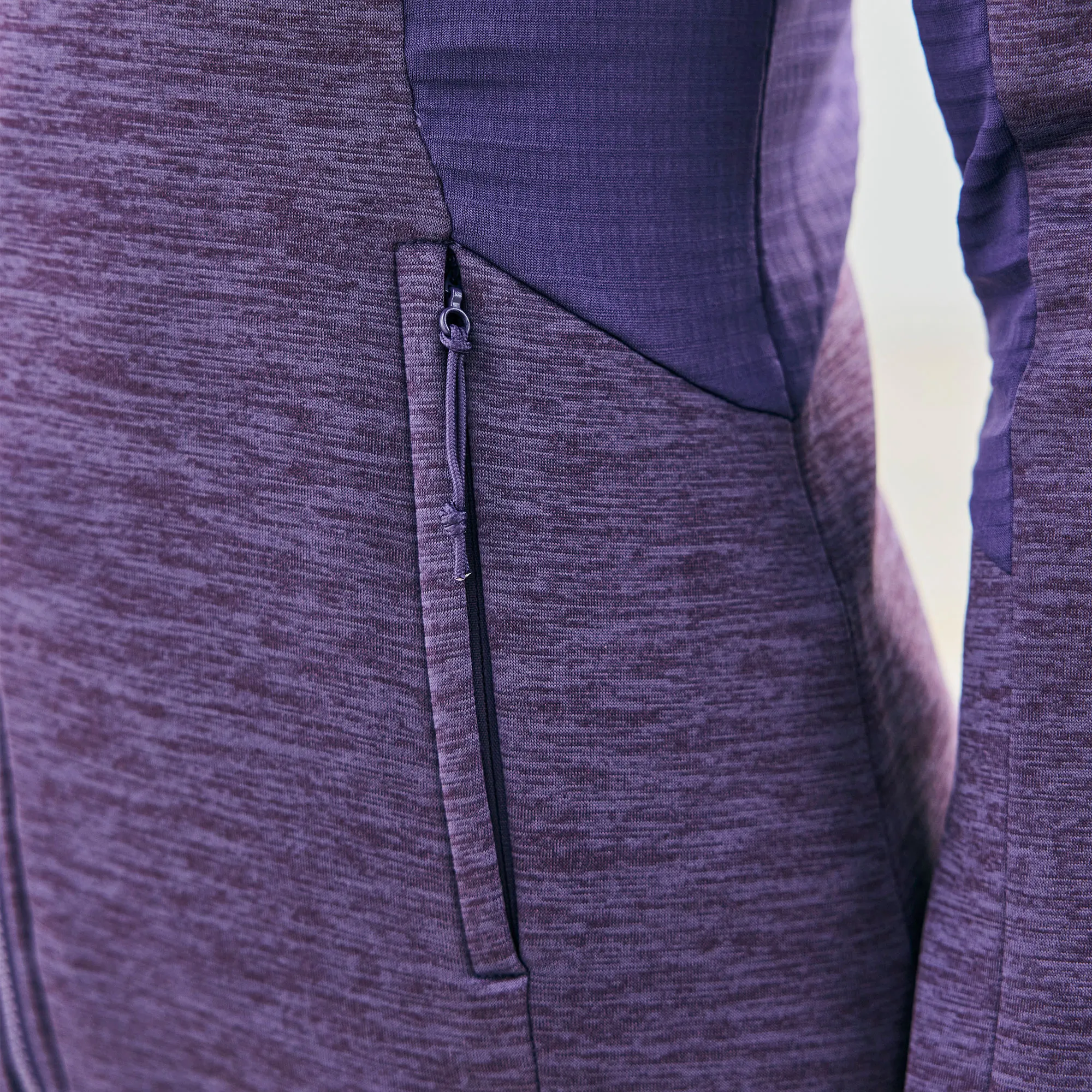 Damen-Trainingsjacke in Melange-Optik