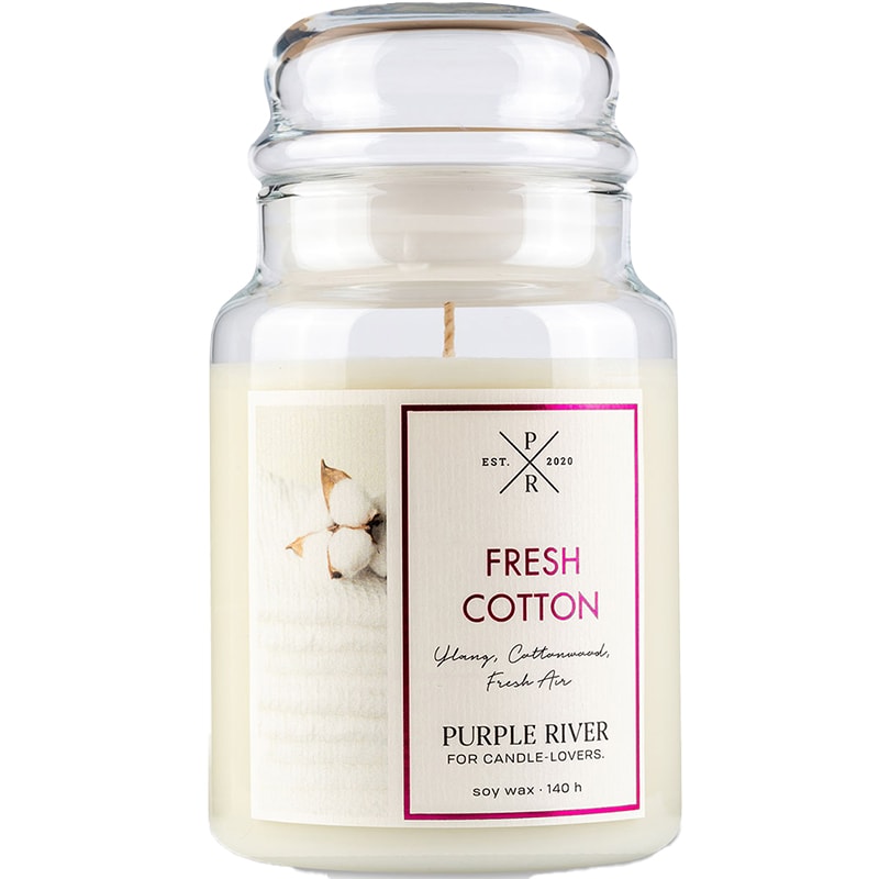 Bougie parfumée - Fresh Cotton - Bergamote & jasmin - 623 g