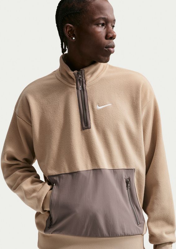 Nike top van polarfleece voor heren - Bruin