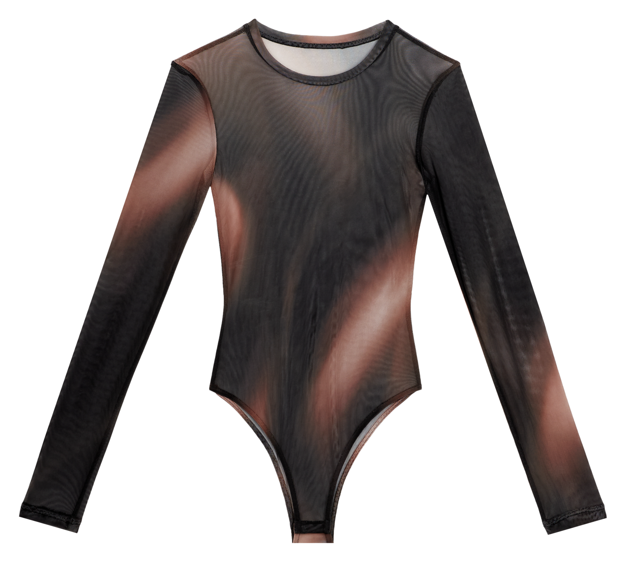 SIBODY - Body manches longues en mesh imprimé | Multicolore