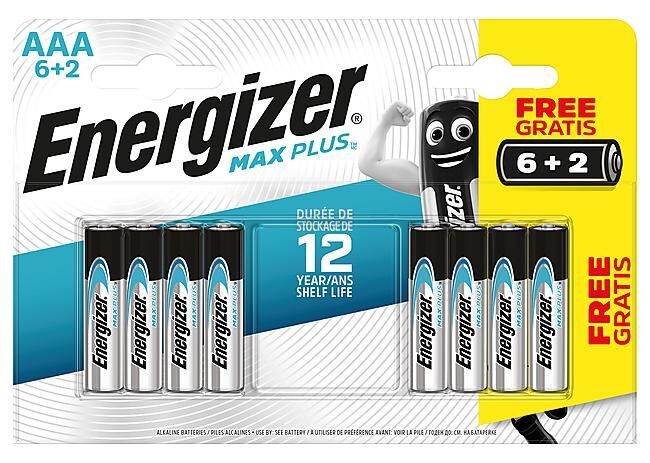 ENERGIZER - PILES MAX PLUS 6+2 AAA-LR03