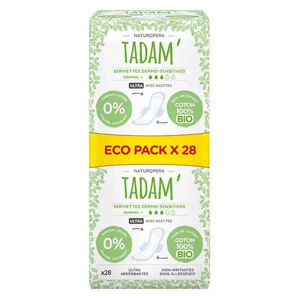 Absorvente íntimo Tadam' Dermo-Sensitive Normal, 28 unidades