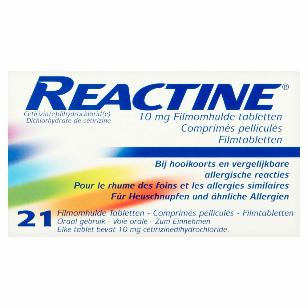 Reactine Hooikoorts 10mg21 tabletten