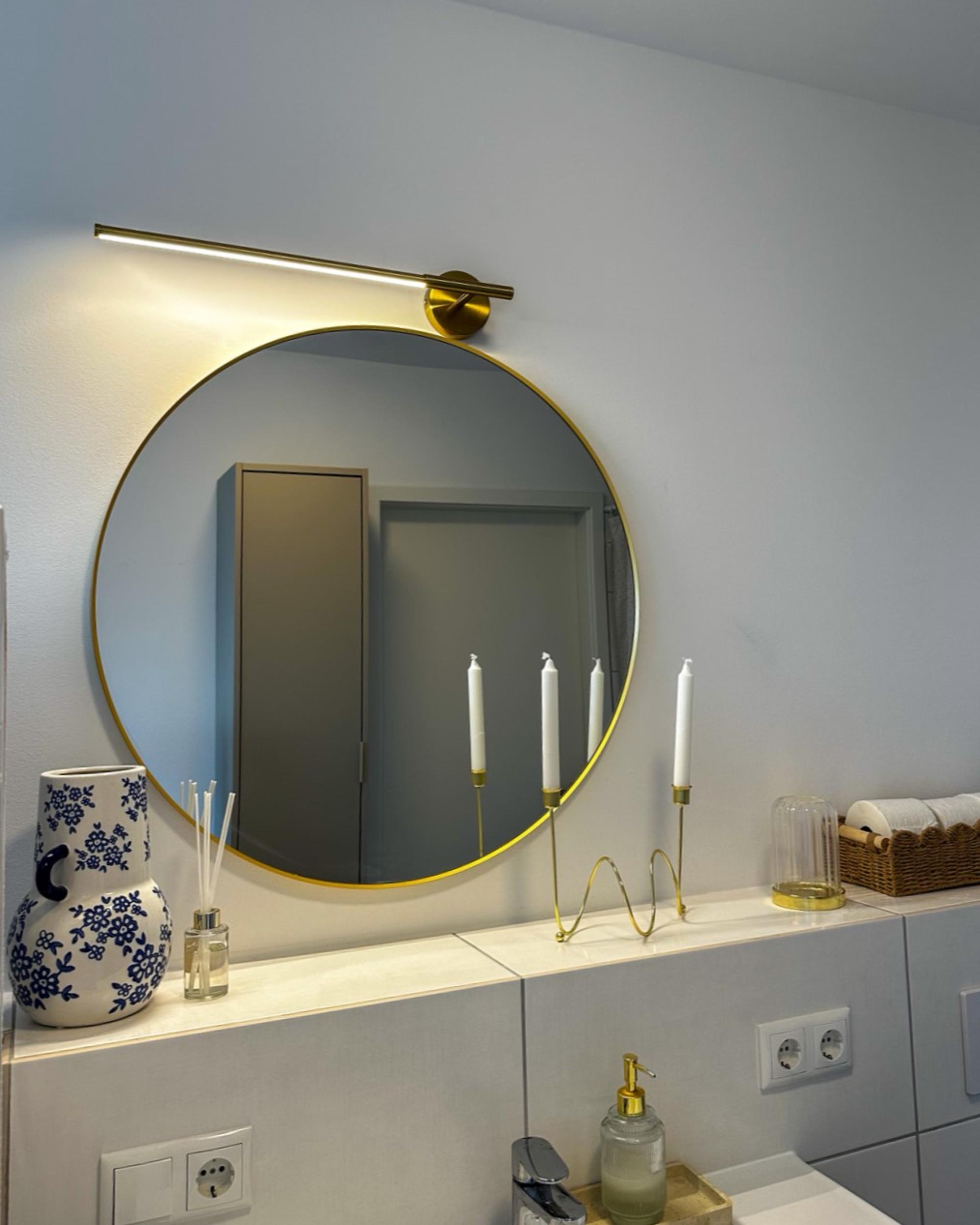 LED schilderij- en spiegelverlichting VOLOGNE Metaal Goud