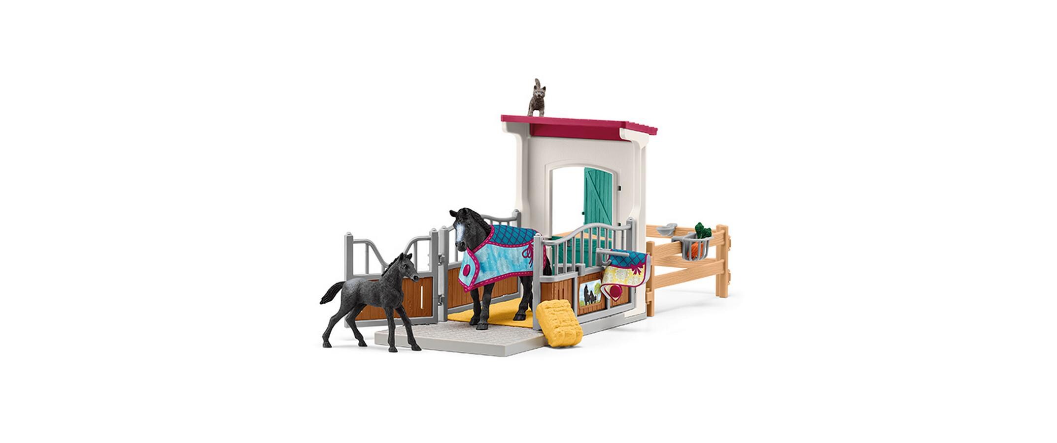 Spielfigurenset Horse Club Pferdebox mit Stute und FohlenPferde-Spielset