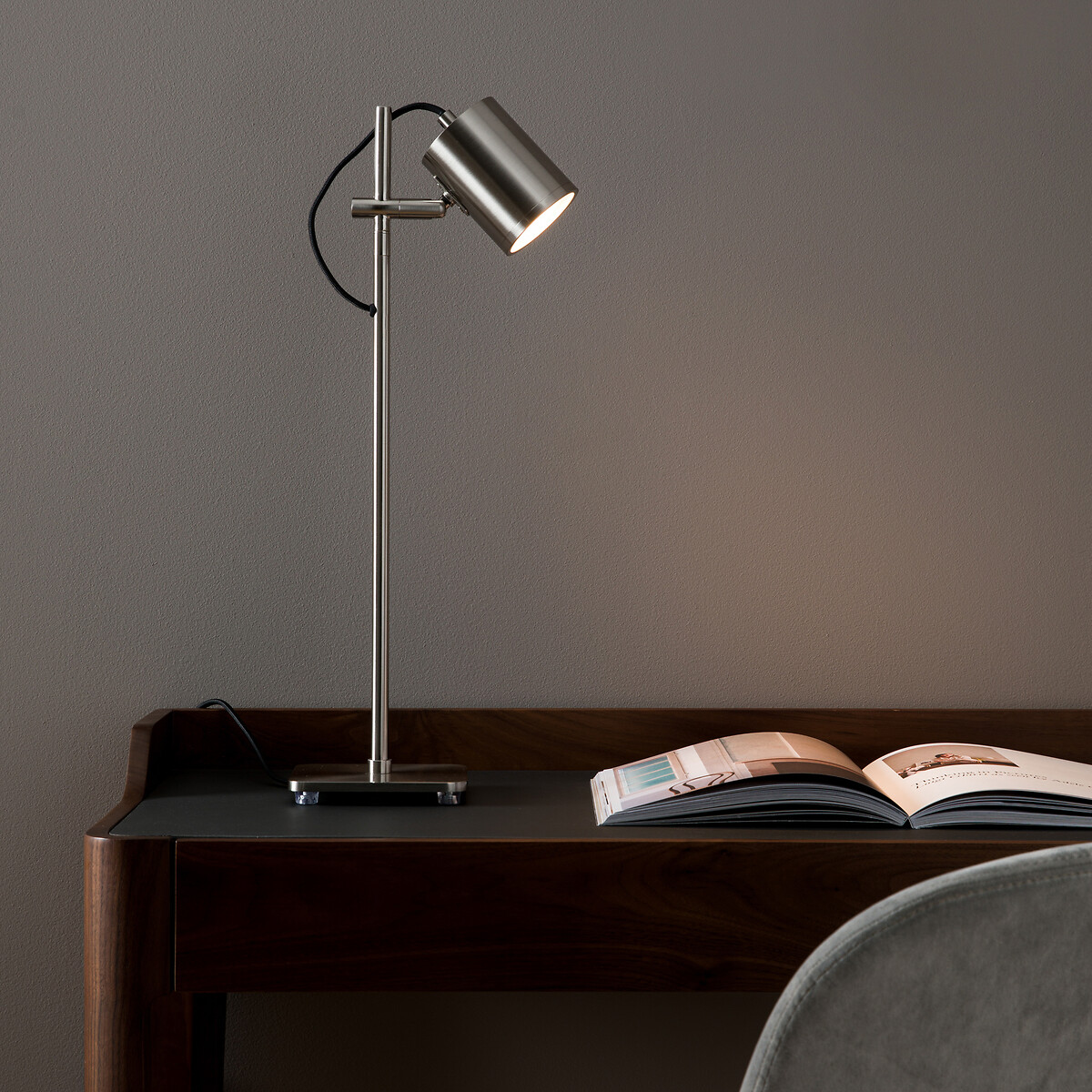 AM.PM<br>Luminária de teto, acabamento em níquel acetinado, Girevole