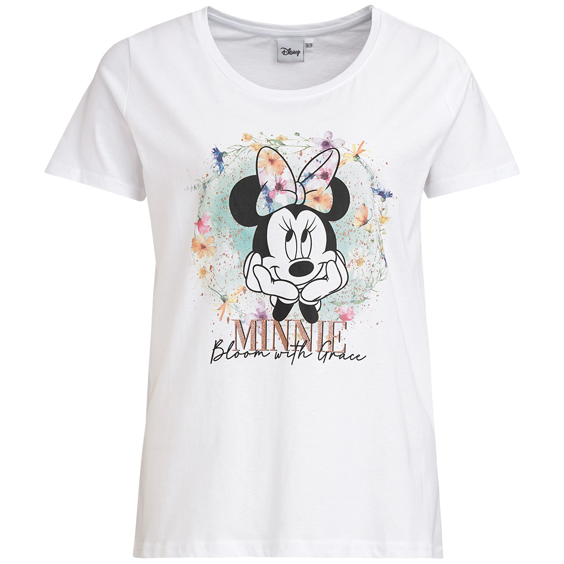 Gna Benotti Minnie Maus T-Shirt mit großem Print weiss