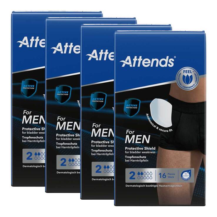 Attends for men Shield 2, 4X16 St