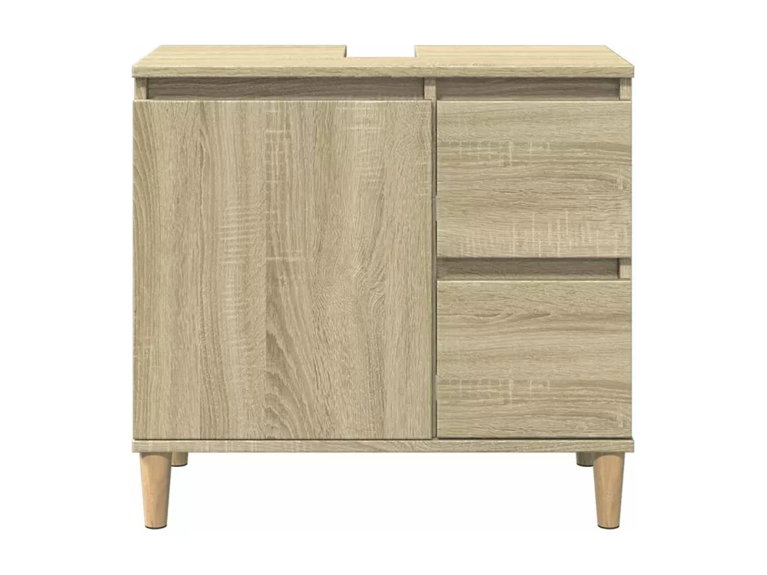 Armoire salle de bain chêne sonoma 65x33x60 cm