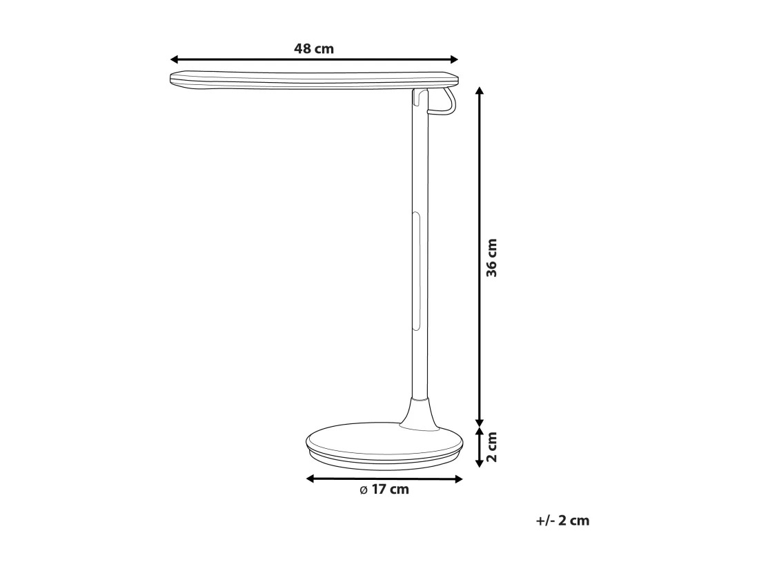 Lampe de bureau LED DRACO Avec variateur Métal Noir