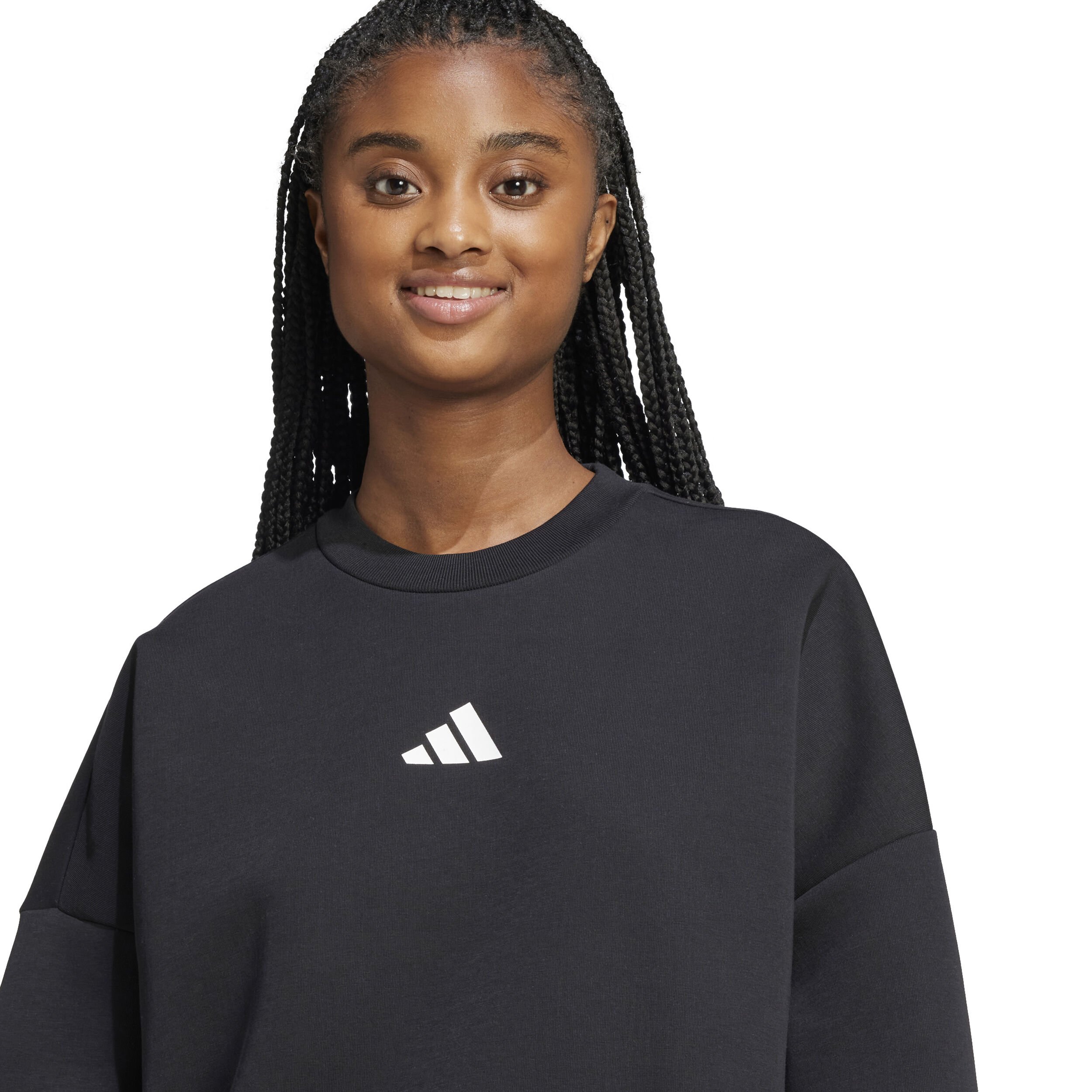 adidas Future Icon 3Stripes Sweat-shirt Femmes - Noir , Blanc