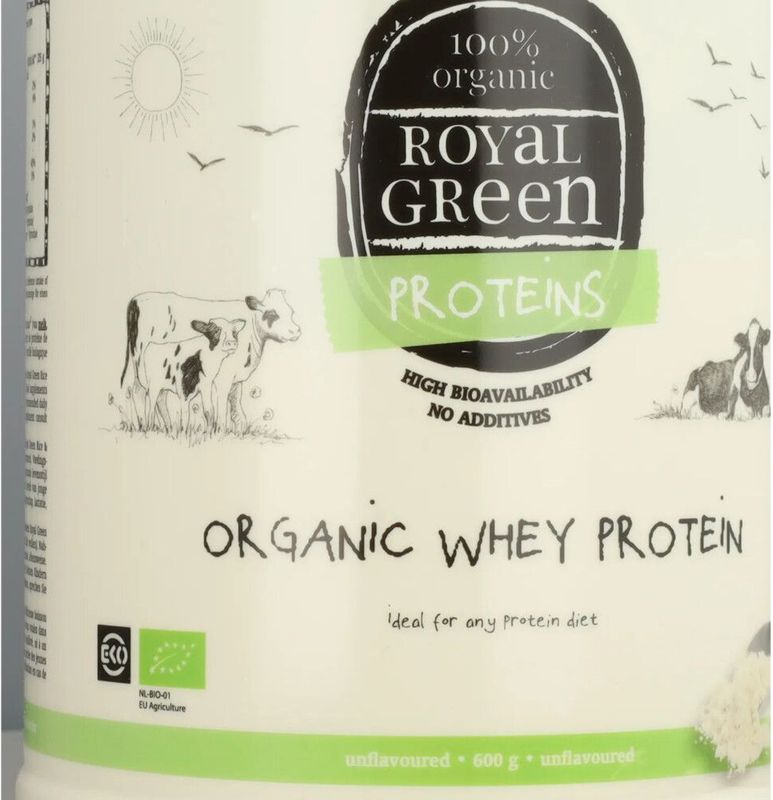 Royal Green - Organic Whey Protein - 600 Gram - Biologisch Eiwit Concentraat