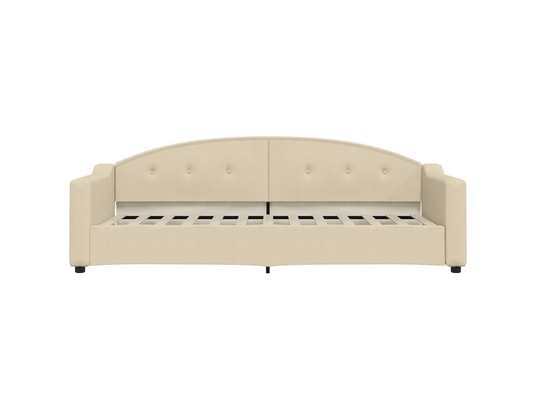 VIDAXL - Lit de jour avec lit gigogne crème 80x200 cm tissu