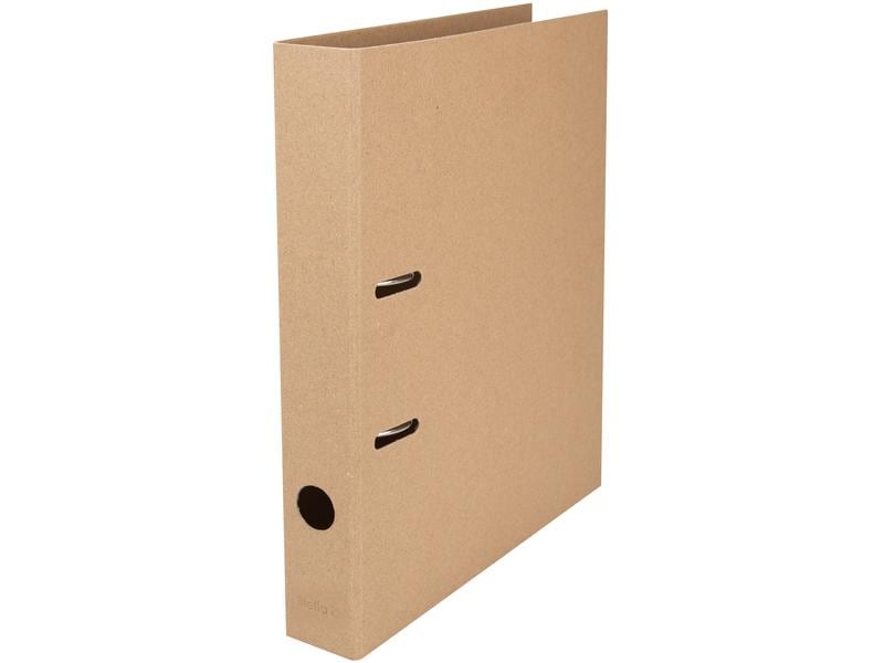Biella Ordner Minimal Design A4 4 cm, Braun Biella Ordner mit Uni Design für kreative Zwecke