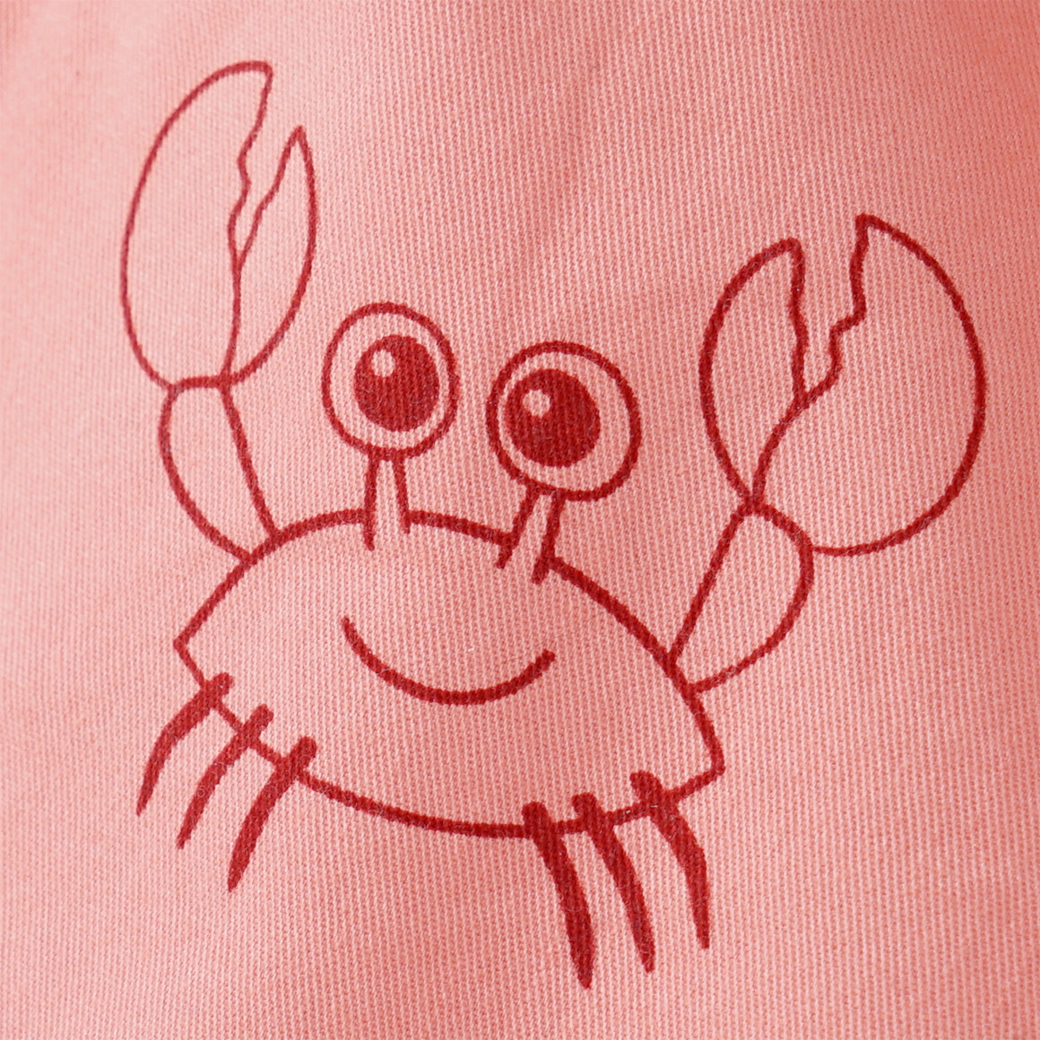 Topomini Baby Shorts mit Krabben-Allover hellorange