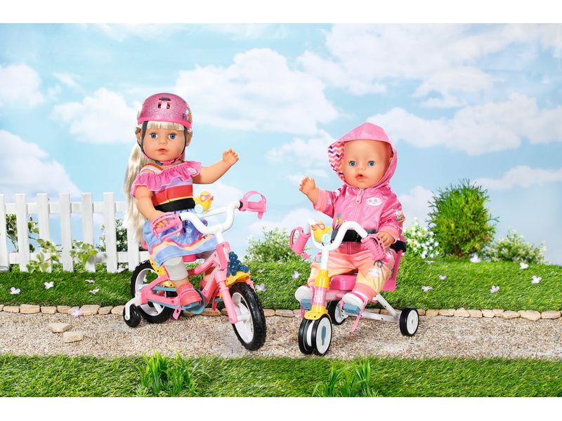 Baby Born Puppenzubehör Trike Puppen-Dreirad mit Schiebestange