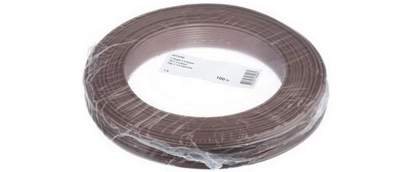 T-Draht 1.5 mm², 100 m BraunInstallationskabel