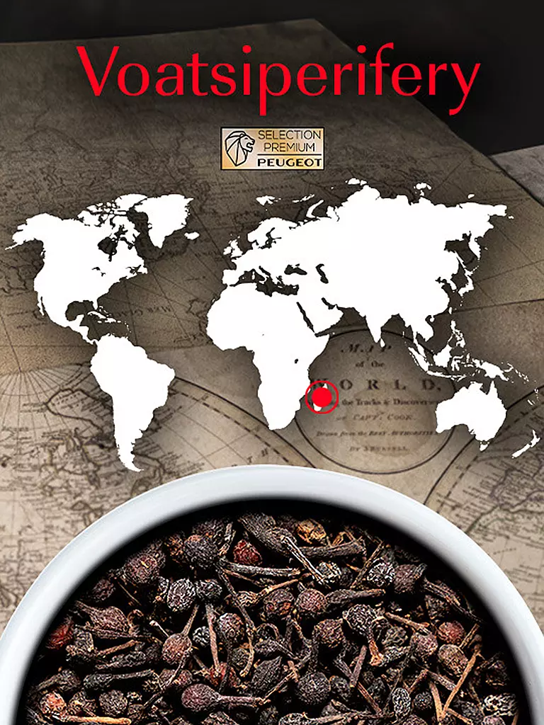 PEUGEOT Wilder Pfeffer Voatsiperifery Madagaskar 3x20g schwarz