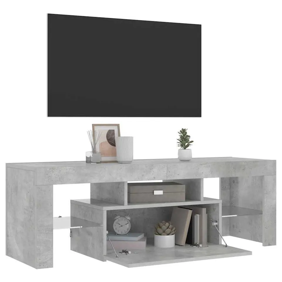 vidaXL - Tv-kast - Grijs - Bewerkt hout
