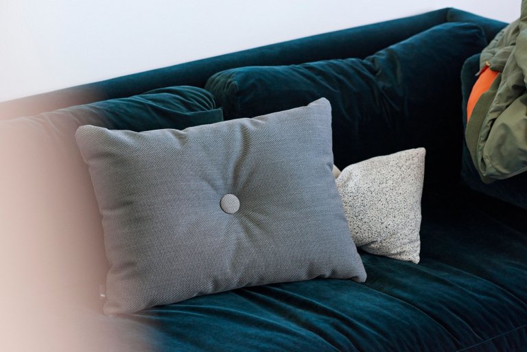 Hay Dot Cushion kussen steelcut trio Dark grey 60x45