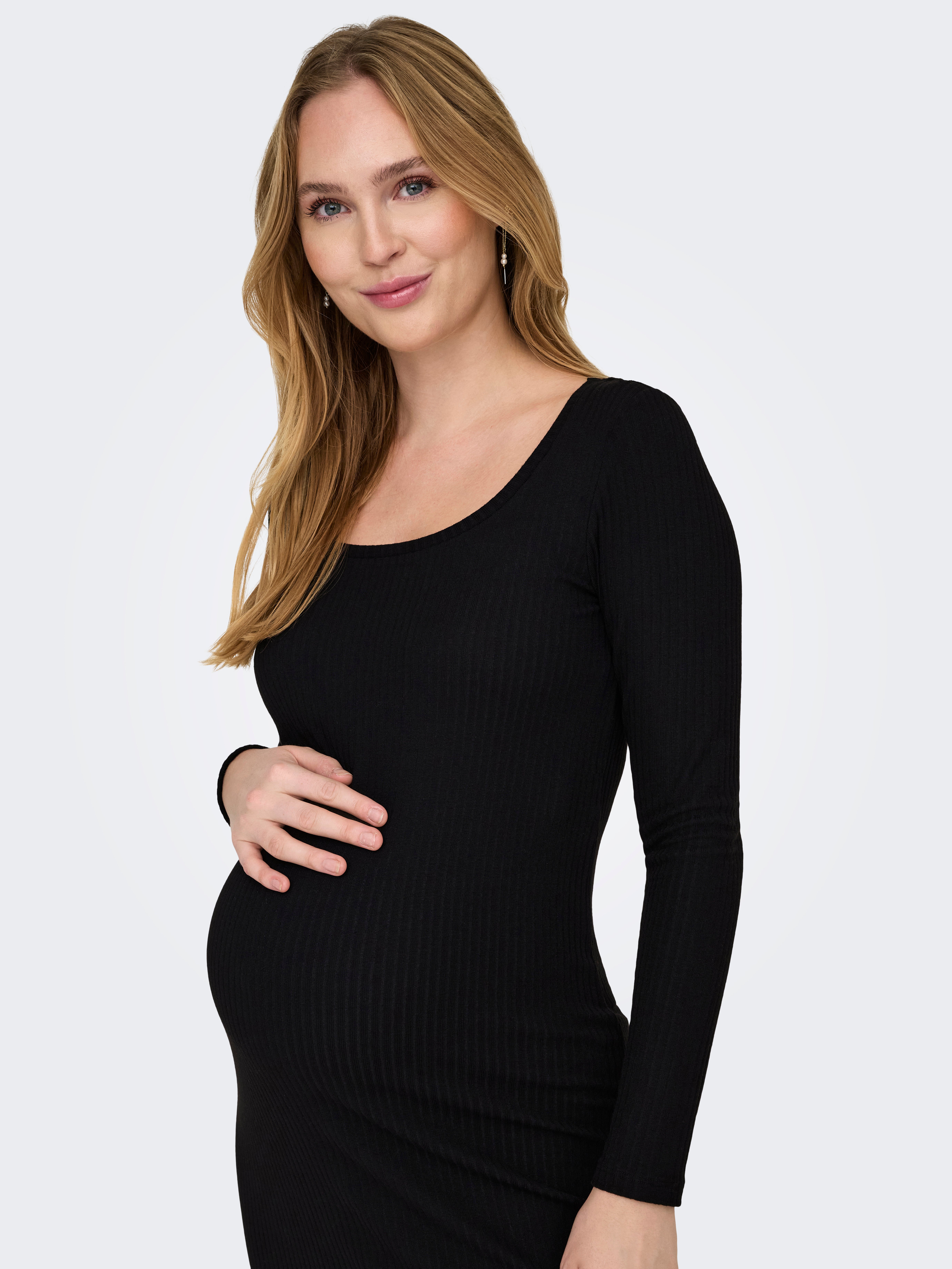 OLMNELLA Langes Kleid Black