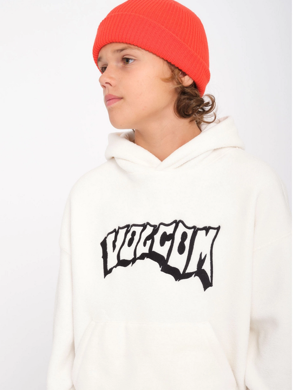 Volcom Tookool Kids Hoodie dirty white