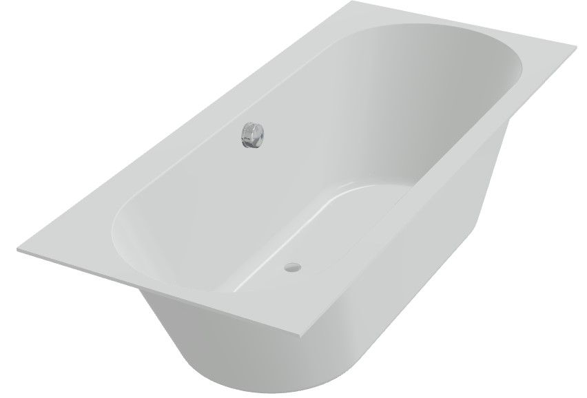 Xenz Madeira inbouw ligbad acryl 170x75cm wit mat