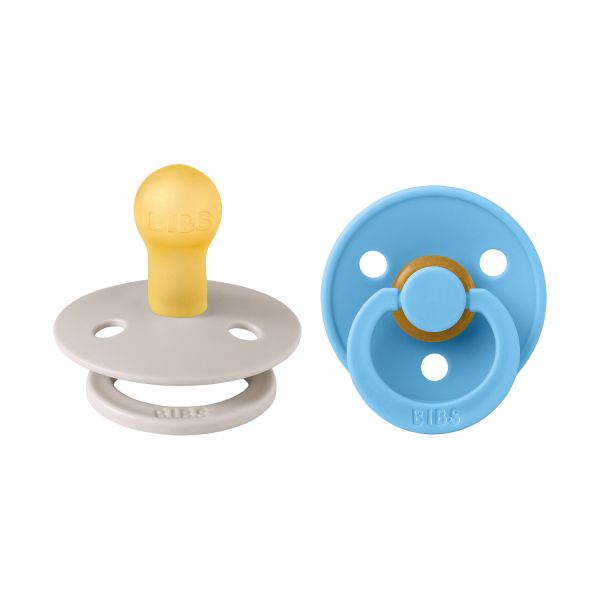 BiBs Colour Fopspeen - Rond - 2 Stuks