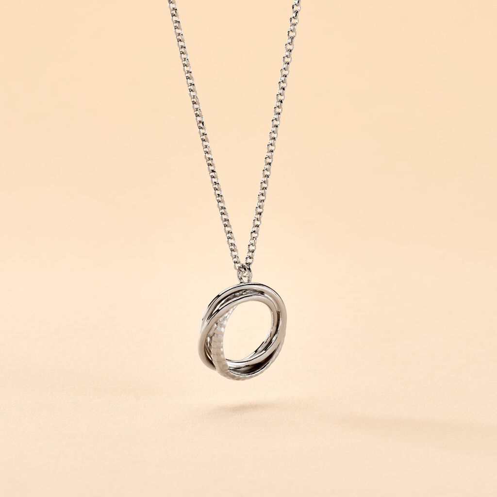 Collier Manon Argent Blanc