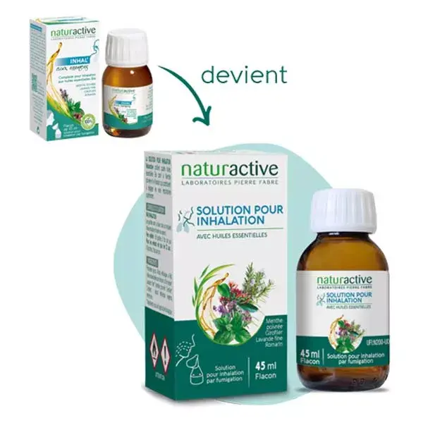 Solução para inalação Naturaactive GAE Inhal com Essências 45ml