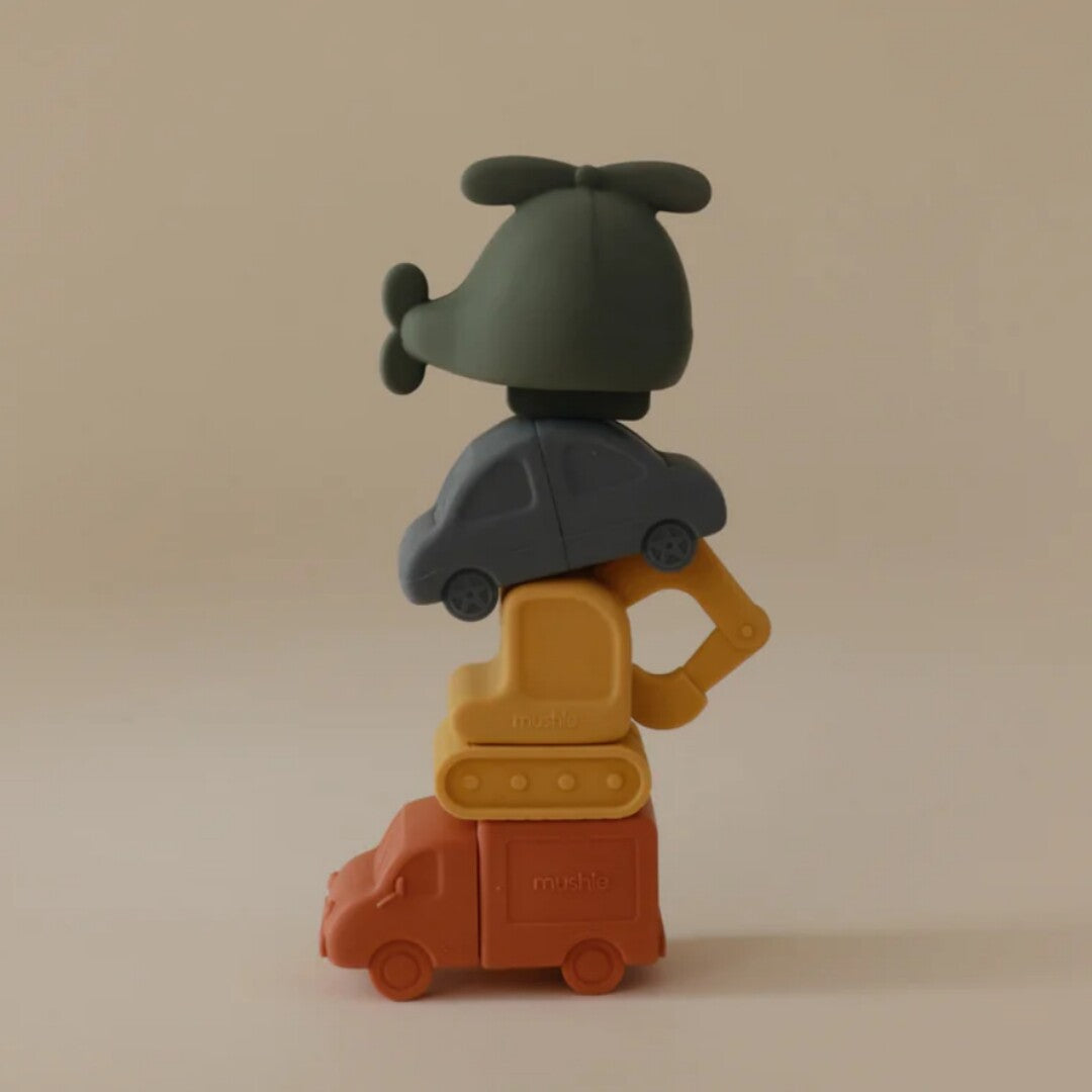 Mushie badspeeltjes voertuigen - 4st