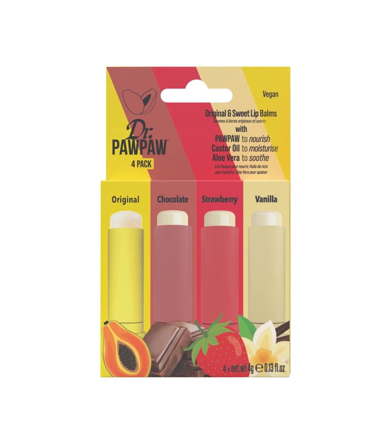 Dr. Paw Paw - Conjunto de protetor labial em bastão Original & Sweet Lips