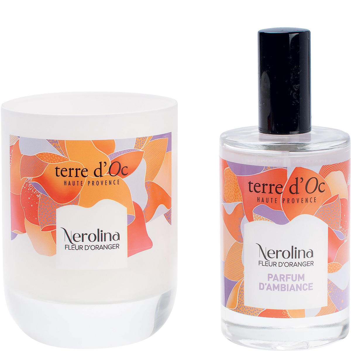 Coffret bougie parfumée & parfum d'ambiance - Fleur d'oranger - 2 produits