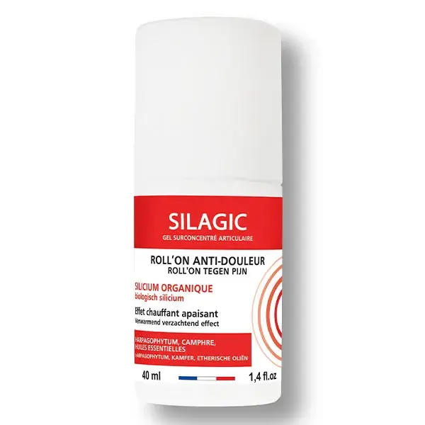Gel analgésico roll-on de silicone orgânico Silagic - 40 ml