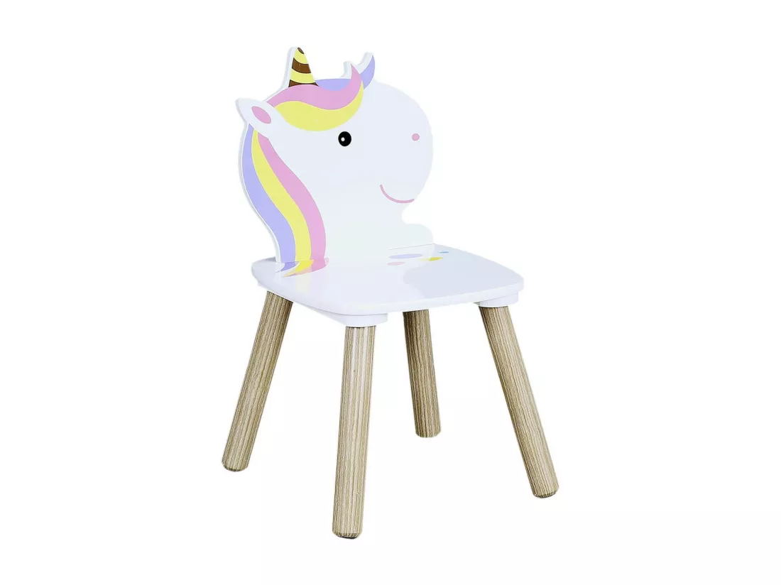 UNICORN - Ensemble Table et 2 Chaises Enfant Motif Licorne