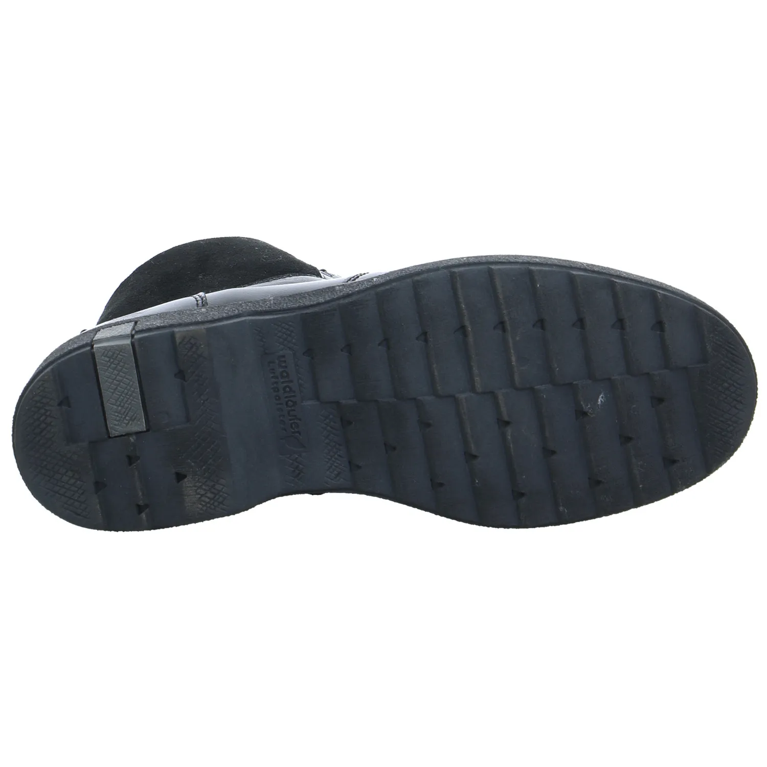 WALDLÄUFER Comfort-Boot Schwarz Leder  mit Wechselfussbett